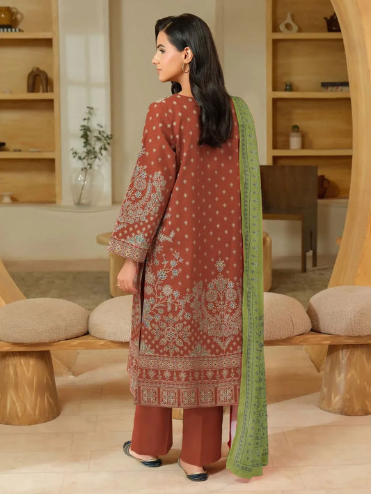 3 Pcs Women's Unstitched Printed Suit