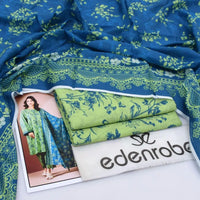 Green Digital Print Lawn 3-Piece Set 5.0 By Edenrode.