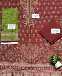3 Pcs Women's Unstitched Printed Suit