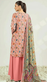 3 Pcs Women's Unstitched Printed Suit