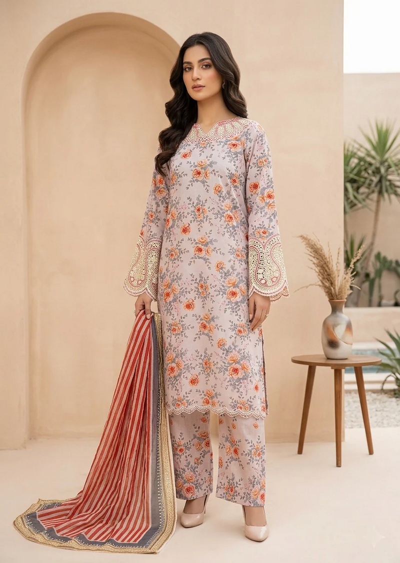 Stitched suit by Waniya Awais